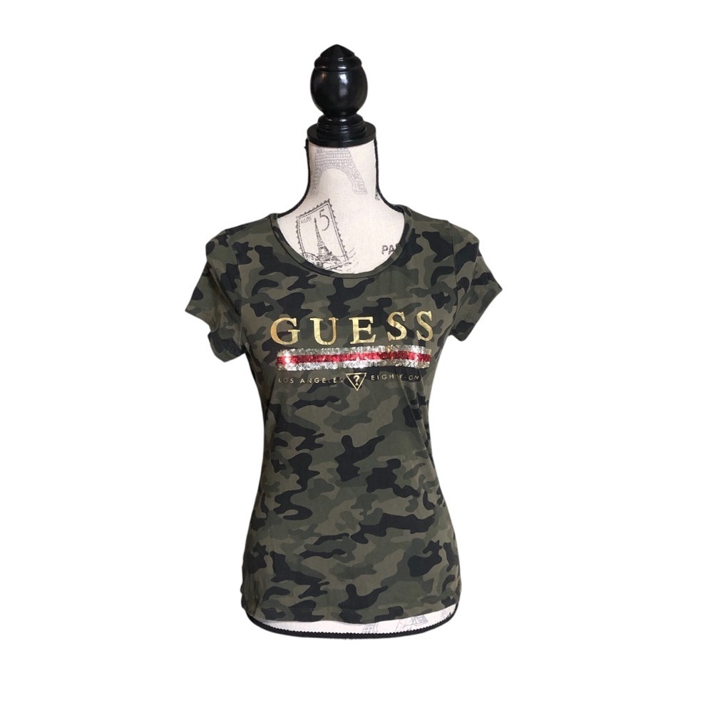 Guess M Camo Tee Shirt